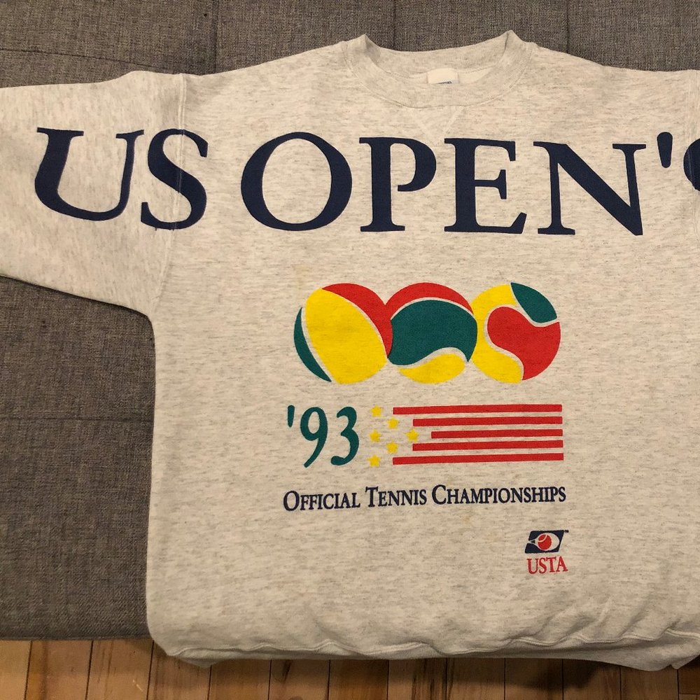 US OPEN Tennis 1993 Crewneck Sweater VTG